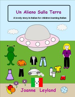 Book cover of this lovely story in Italian for children has images for some of the Italian vocabulary that is in the story